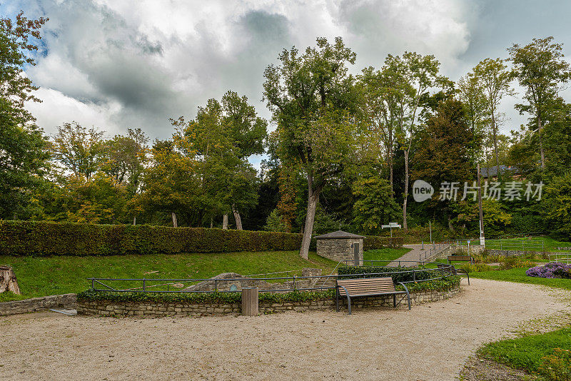 历史悠久的温泉公园Kronthal, Kronberg in Taunus，德国